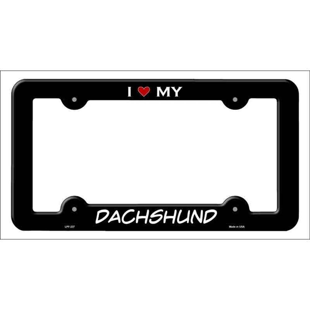 I Love My Dachshund Metal License Plate Frame eBay Motors:Parts & Accessories:Car & Truck Parts & Accessories:Exterior Parts & Accessories:License Plates & Frames Style Your Walls